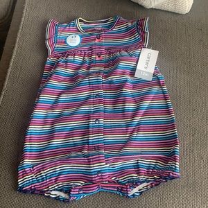 Carters Rainbow romper 12mo- tags on